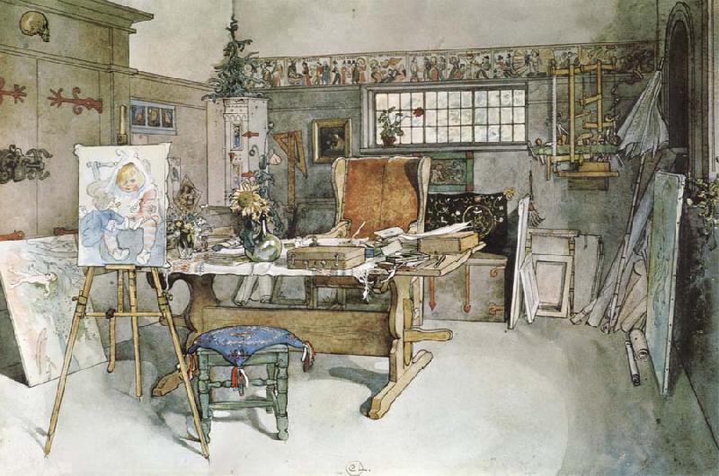 Carl Larsson One Half of the Studio